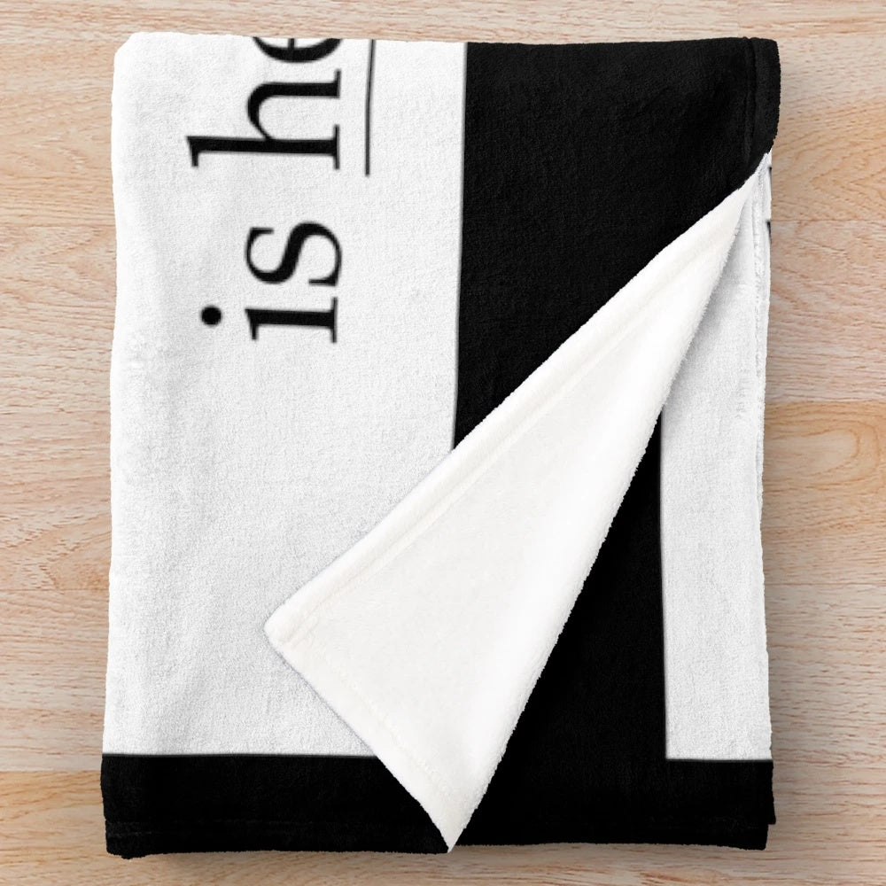 Depeche Mode inspired plush blanket with dark, gothic design