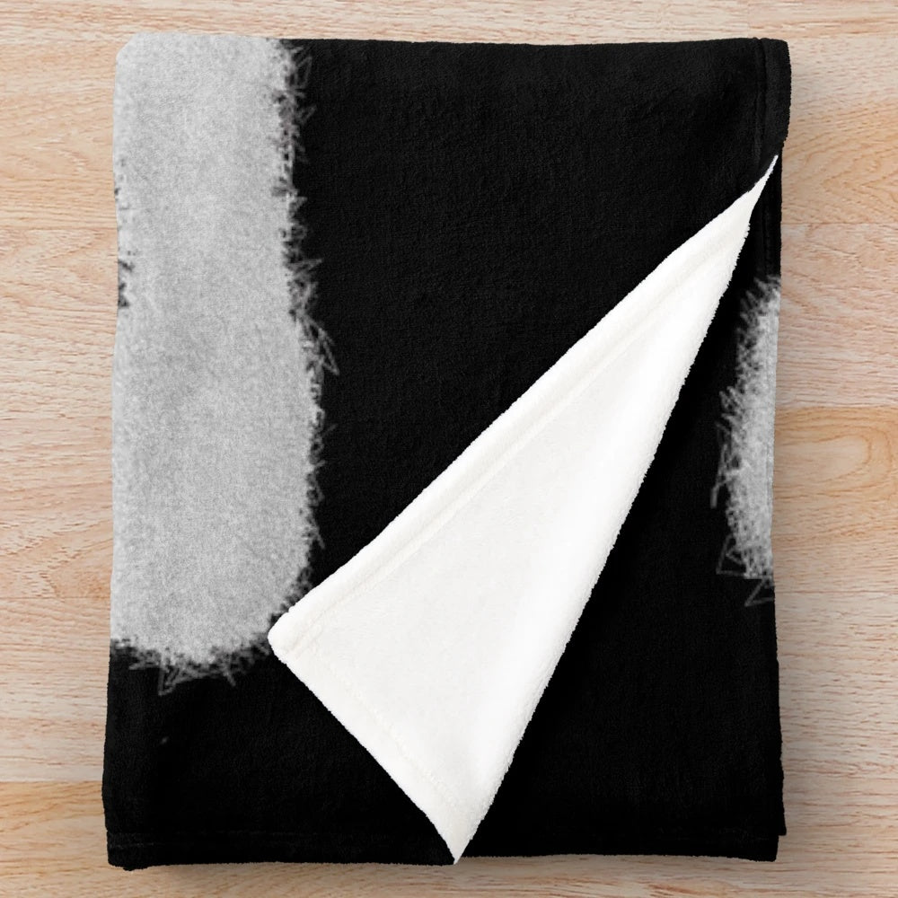 Depeche Mode inspired plush blanket with electronic music design
