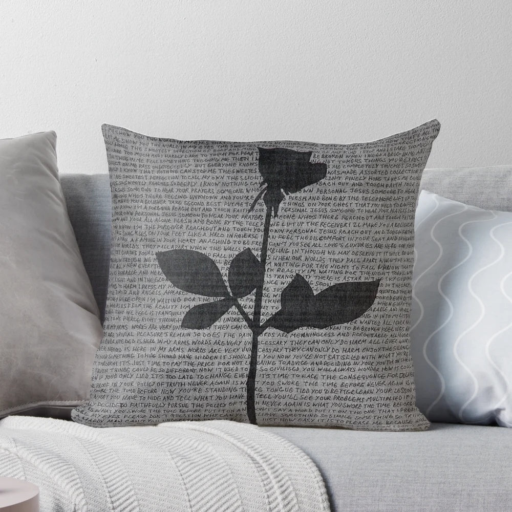 Depeche Mode Violator-inspired decorative pillow