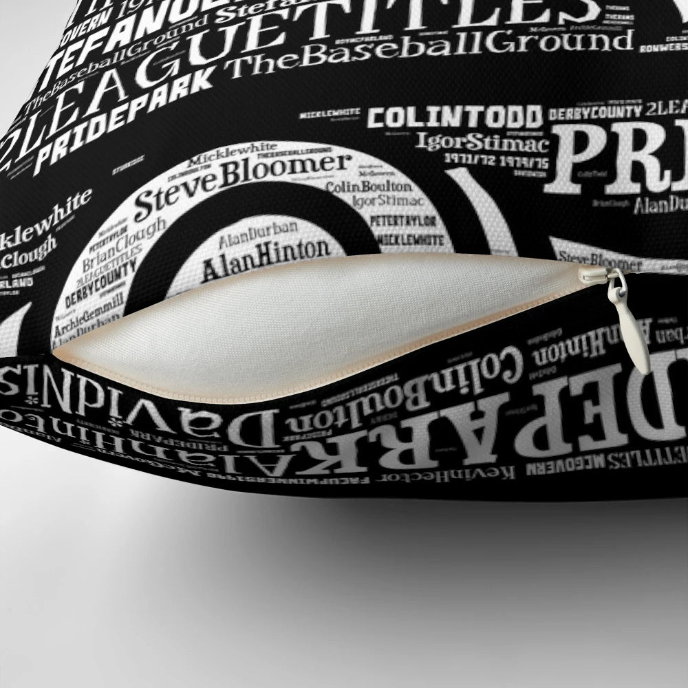 Derby County Football Club Crest Inspired Pillow Decor