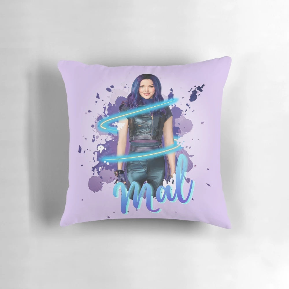 Descendants 3 Mal Pillow - Soft, Comfortable Disney Descendants Merchandise