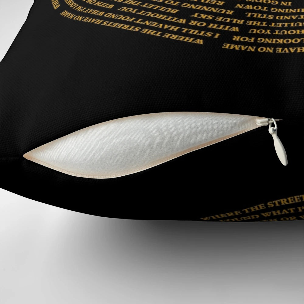 Joshua Tree Vinyl Pillow with a unique music-inspired design