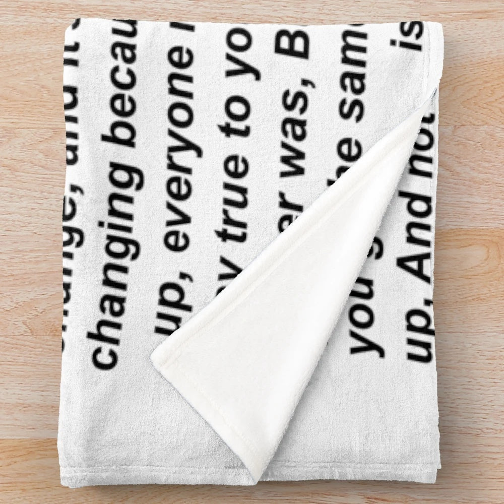 Soft and cozy plush blanket featuring a design inspired by Shawn Mendes' music