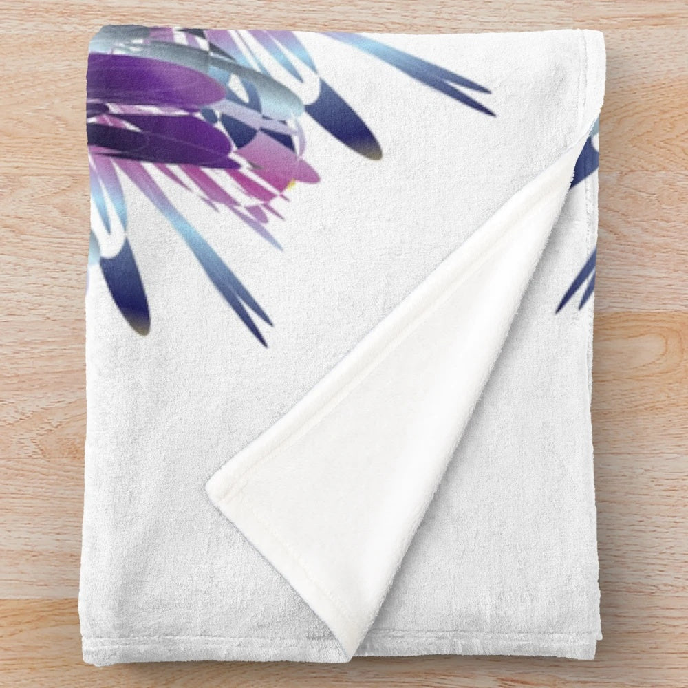 Plush and soft designer blanket with a vibrant pattern