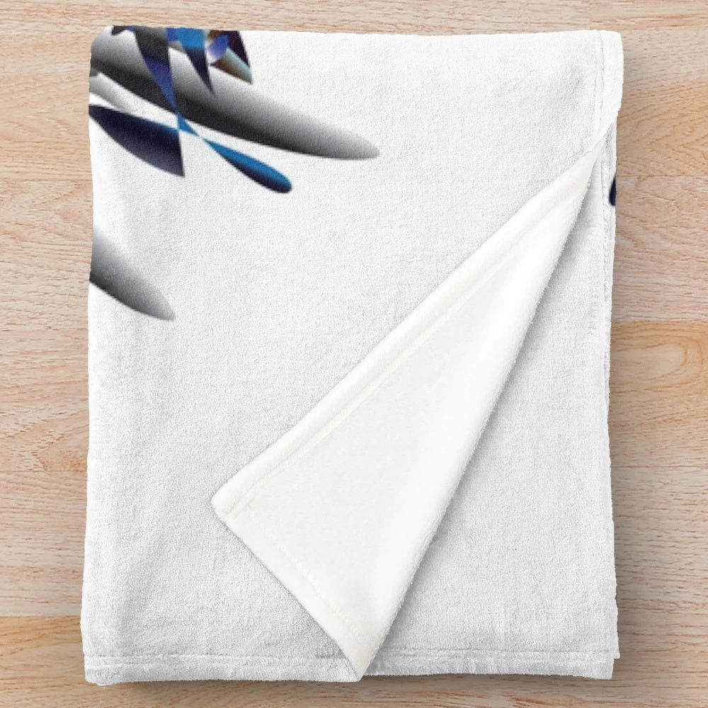 Plush designer blanket with vibrant pattern