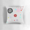 Desigual polka dots pastel pillow with vibrant watercolor-inspired design