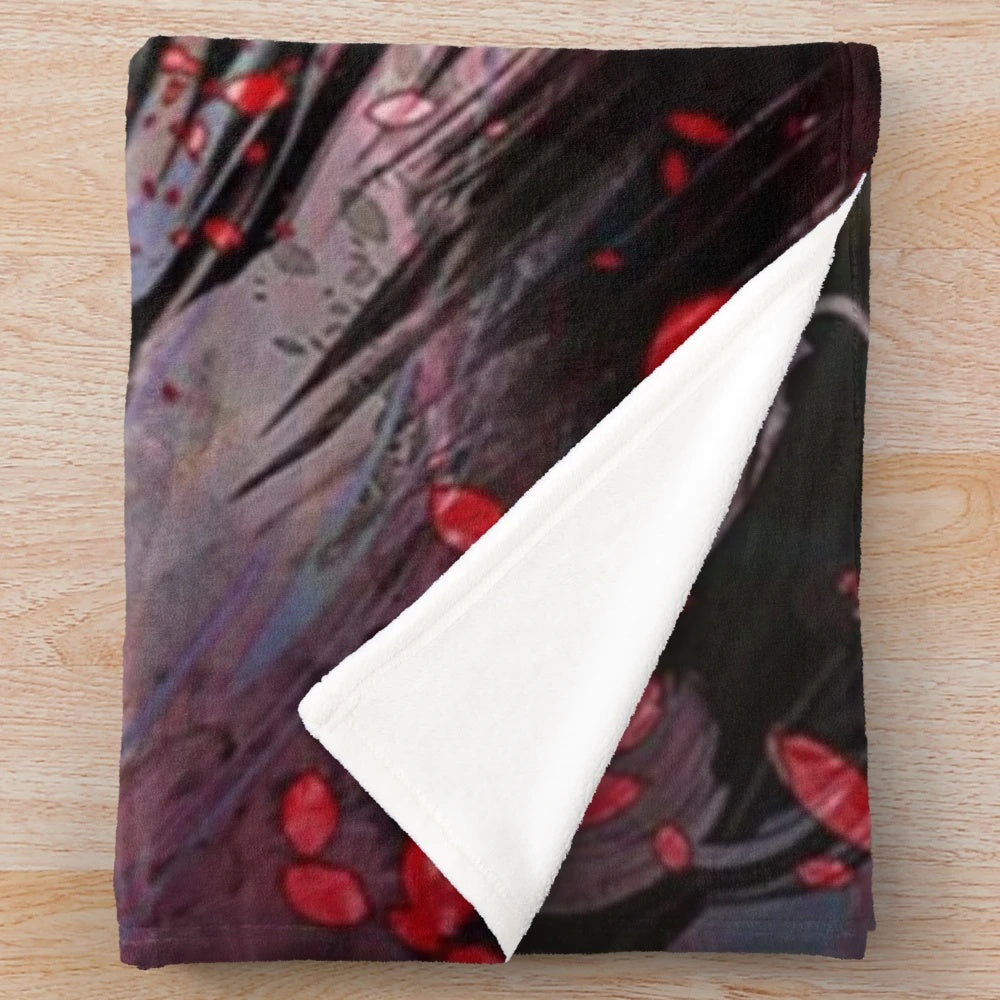 Desire Persona inspired plush blanket with vibrant anime aesthetic design