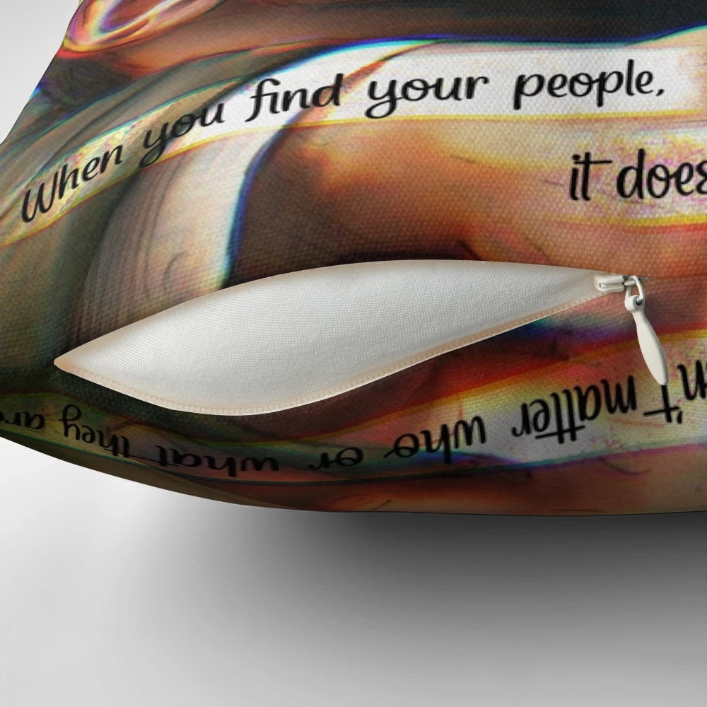 Destiel Confession Pillow featuring Dean Winchester and Castiel from Supernatural