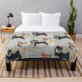 Shiba Inu inspired plush blanket with realistic design
