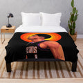 Devin Booker inspired plush blanket with pop art vector illustration