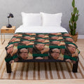 Danny Devito-inspired plush blanket with a humorous and playful design