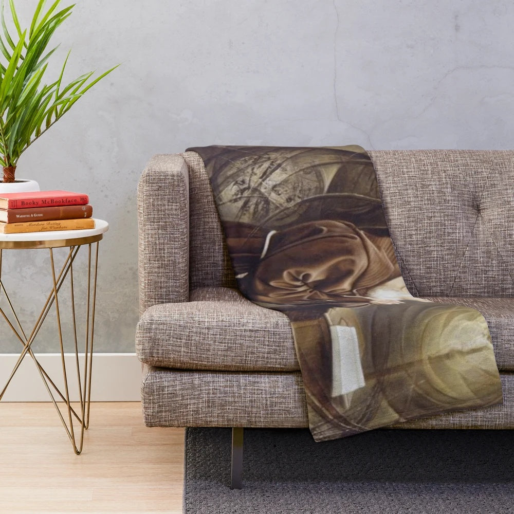 Padre Pio Plush Blanket featuring religious imagery