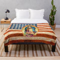Plush blanket featuring the image of Our Lady of Guadalupe, the Mexican Virgin Mary