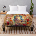 Plush blanket featuring the image of the Virgin Mary, Our Lady of Guadalupe