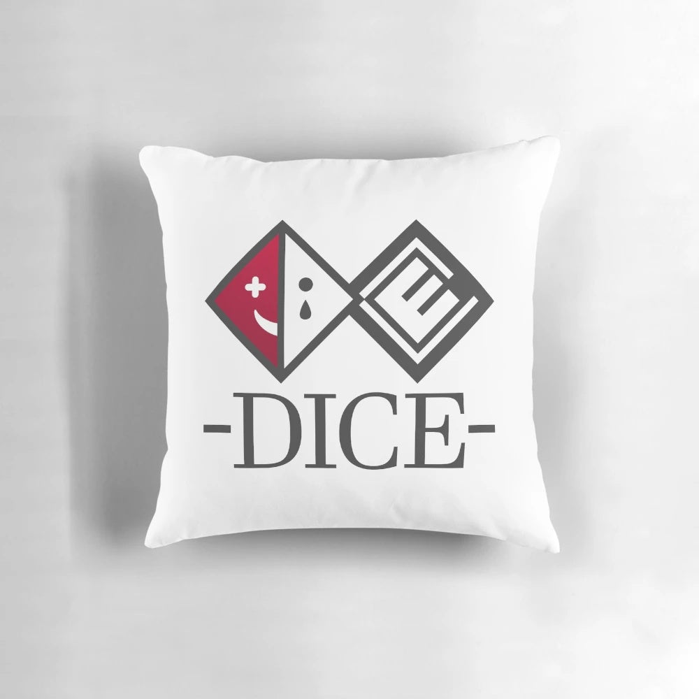 D.I.C.E. Logo Pillow - Danganronpa V3 Kokichi Ouma Gaming Merchandise Cushion