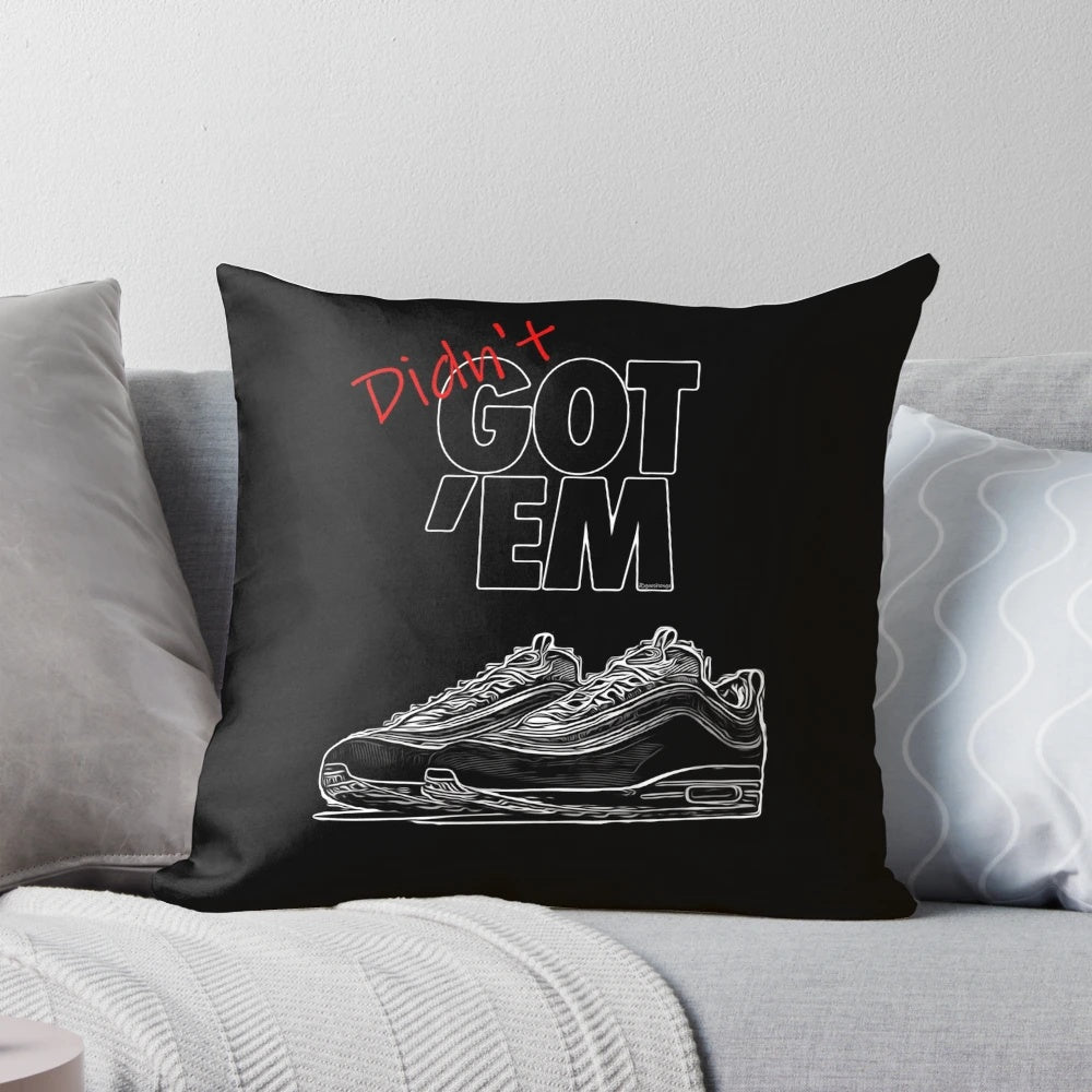 Got 'Em" Air Max Pillow featuring a sneaker-inspired graphic design