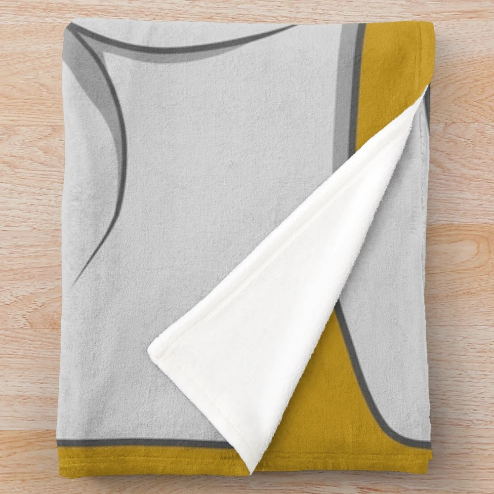 Diesel 10 inspired plush blanket with locomotive design