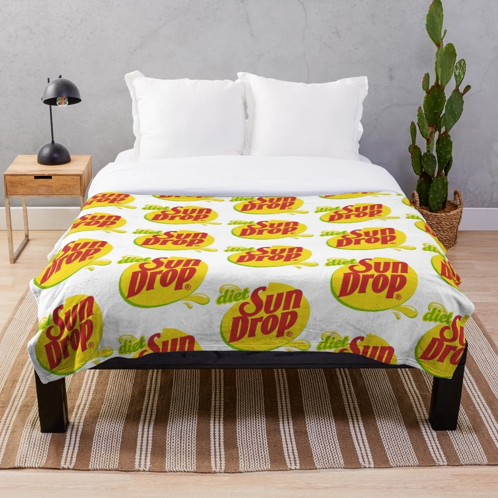 Diet Sundrop Inspired Plush Blanket