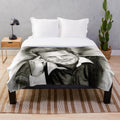 Dieter Bohlen inspired black and white plush blanket