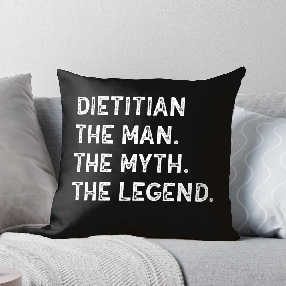 Dietitian pillow featuring Greek mythology-inspired design