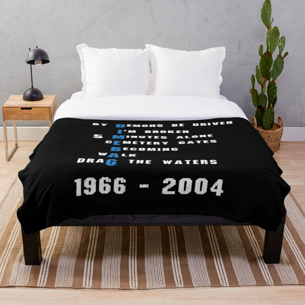 Dimebag Darrell Plush Blanket - Commemorating the Legendary Pantera Guitarist