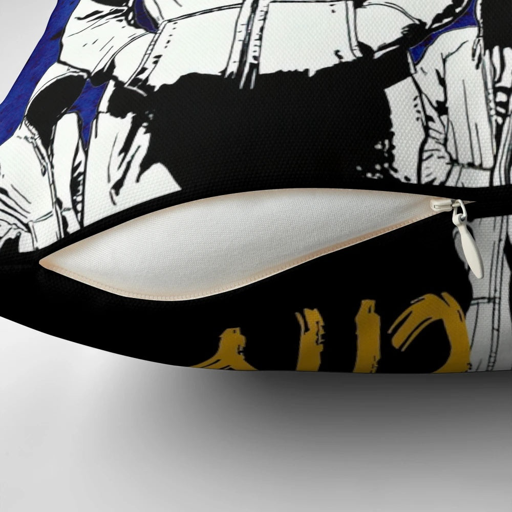 Dinamo Zagreb Pillow featuring the Bad Blue Boys ultras and Croatian soccer supporters