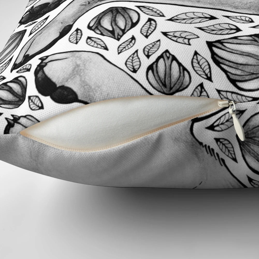 Dingo Dreaming Pillow - Soft, Plush Pillow with Dingo Inspired Animal Print Design