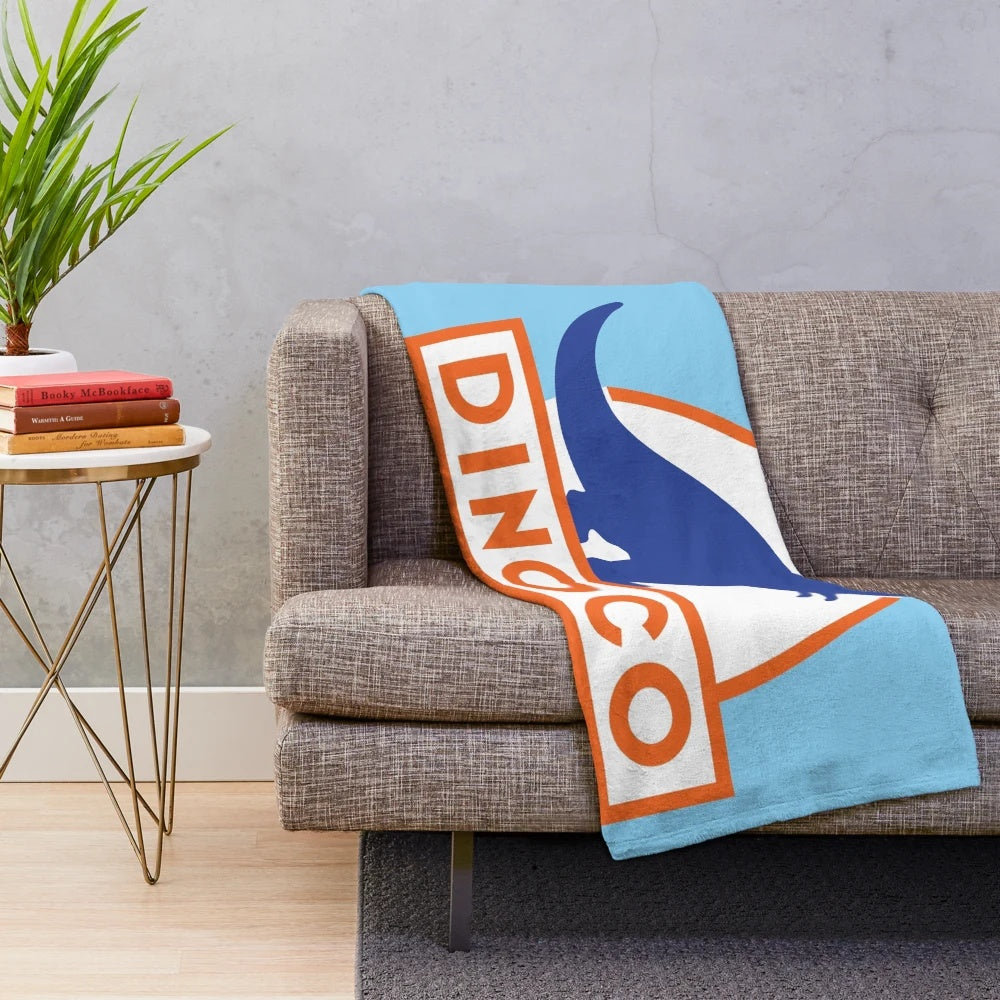 Dinoco Blue Plush Blanket featuring Cars movie characters