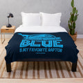 Jurassic World Blue the Velociraptor Plush Blanket