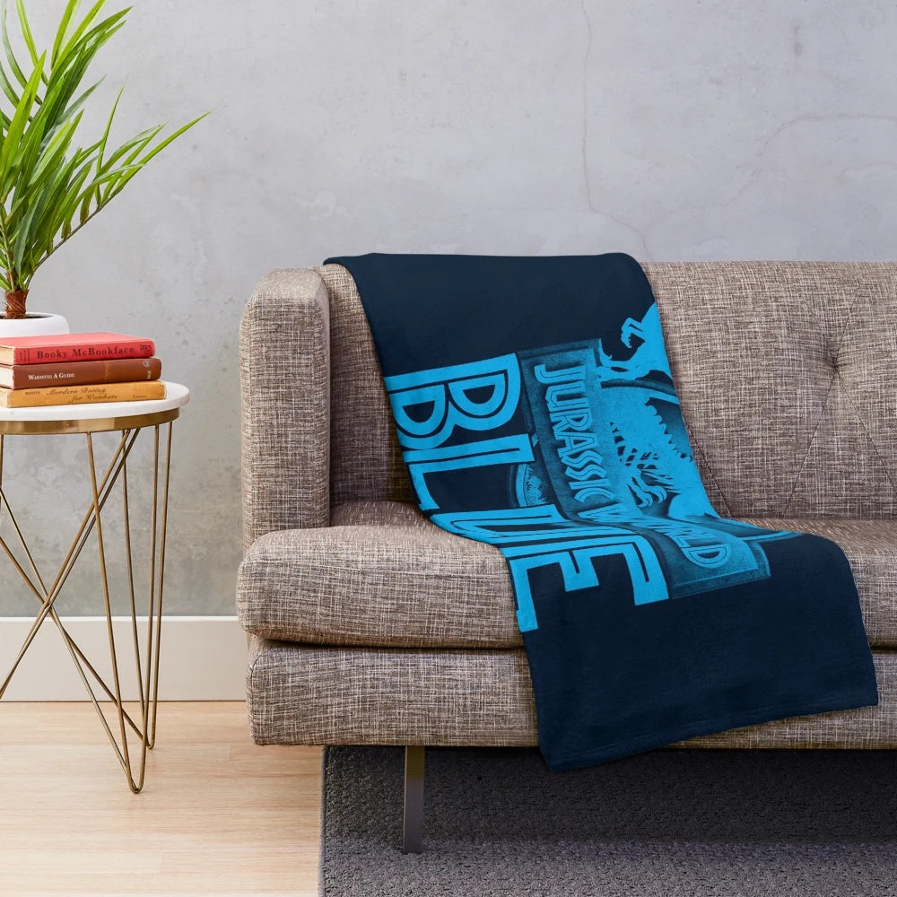 Jurassic World Blue the Velociraptor Plush Blanket