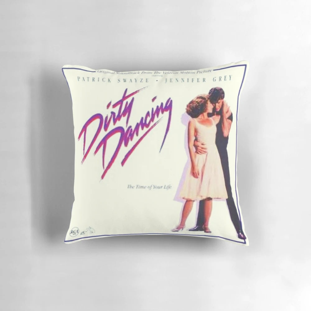 Dirty Dancing movie soundtrack album cover printed on a soft, comfortable pillow.