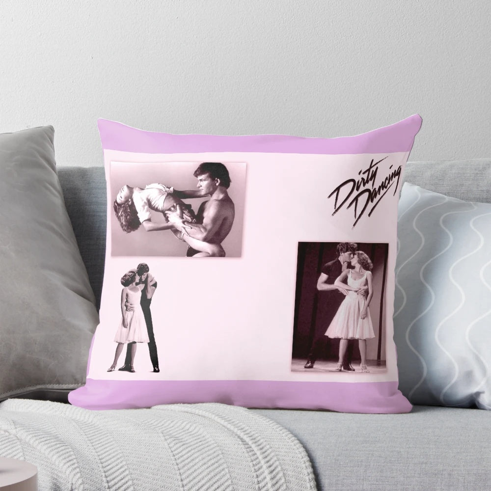 Dirty Dancing movie-inspired 'Time of My Life' tribute pillow featuring Patrick Swayze and Jennifer Grey