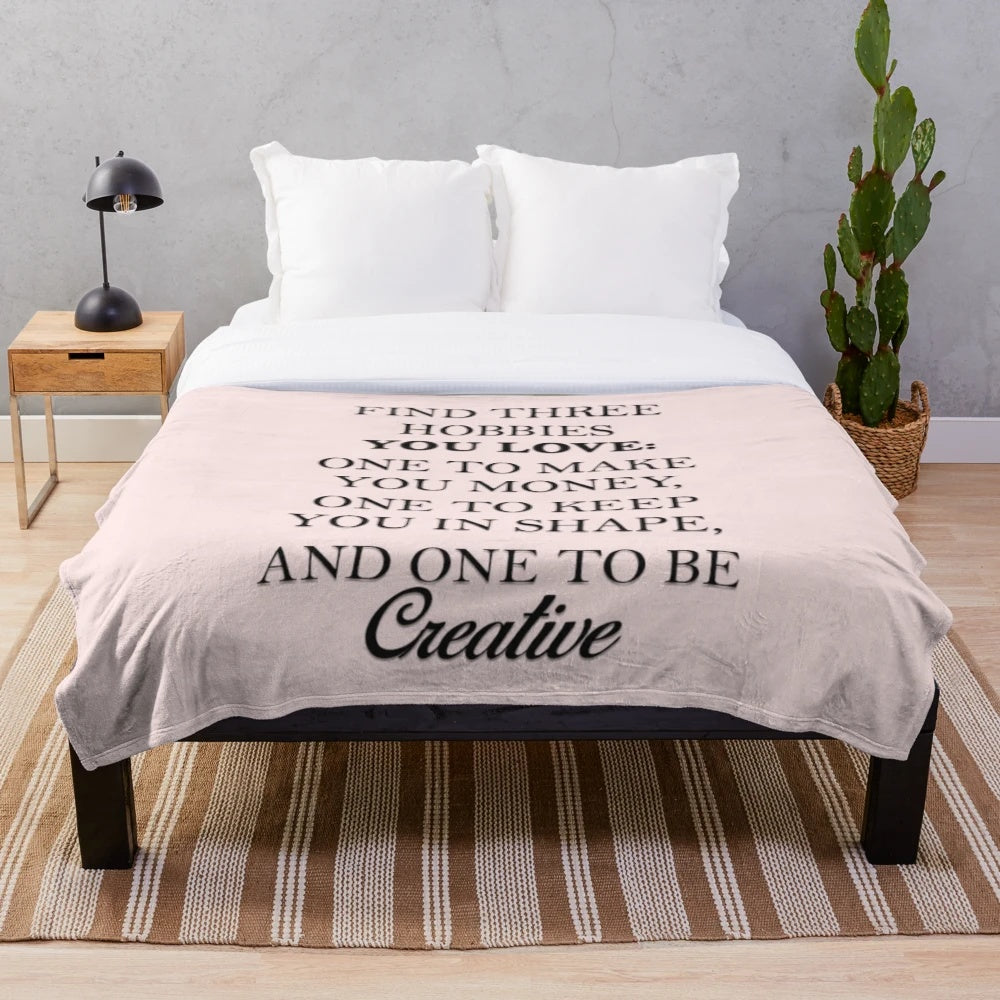 Plush blanket for cozy home decor