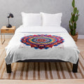 Mandala Art Plush Blanket for Mindful Living