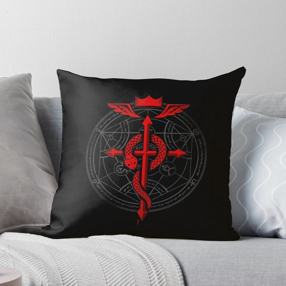 Alchemist Flamel Pillow featuring the iconic Eye of Truth and Alchemy Symbol