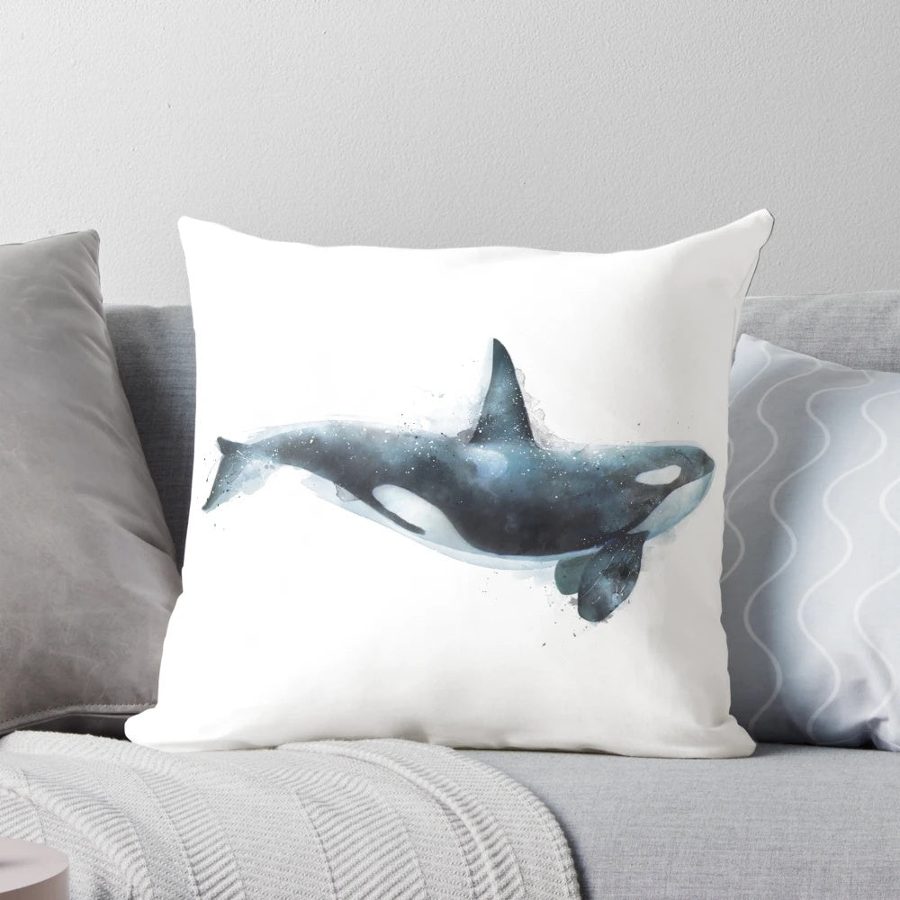 Orca Pillow - Realistic Killer Whale Design for Cozy, Stylish Home Decor