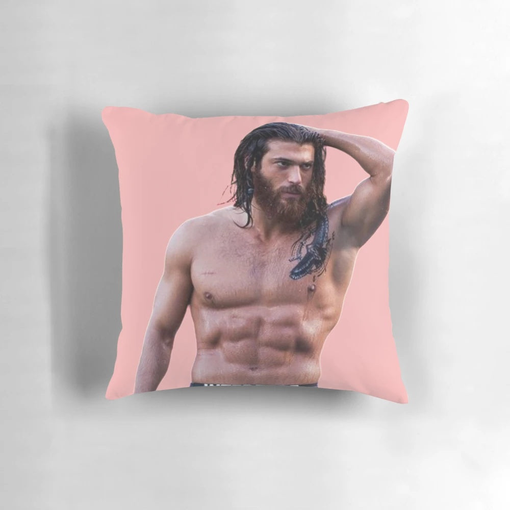 Can Yaman Pillow - Celebrate the Charm of the Renowned Turkish Actor