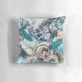 Parrotfish Pillow featuring vibrant marine life and coral reef scenery