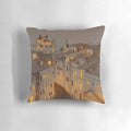Pillow with Breathtaking View of Rome at Night Skyline