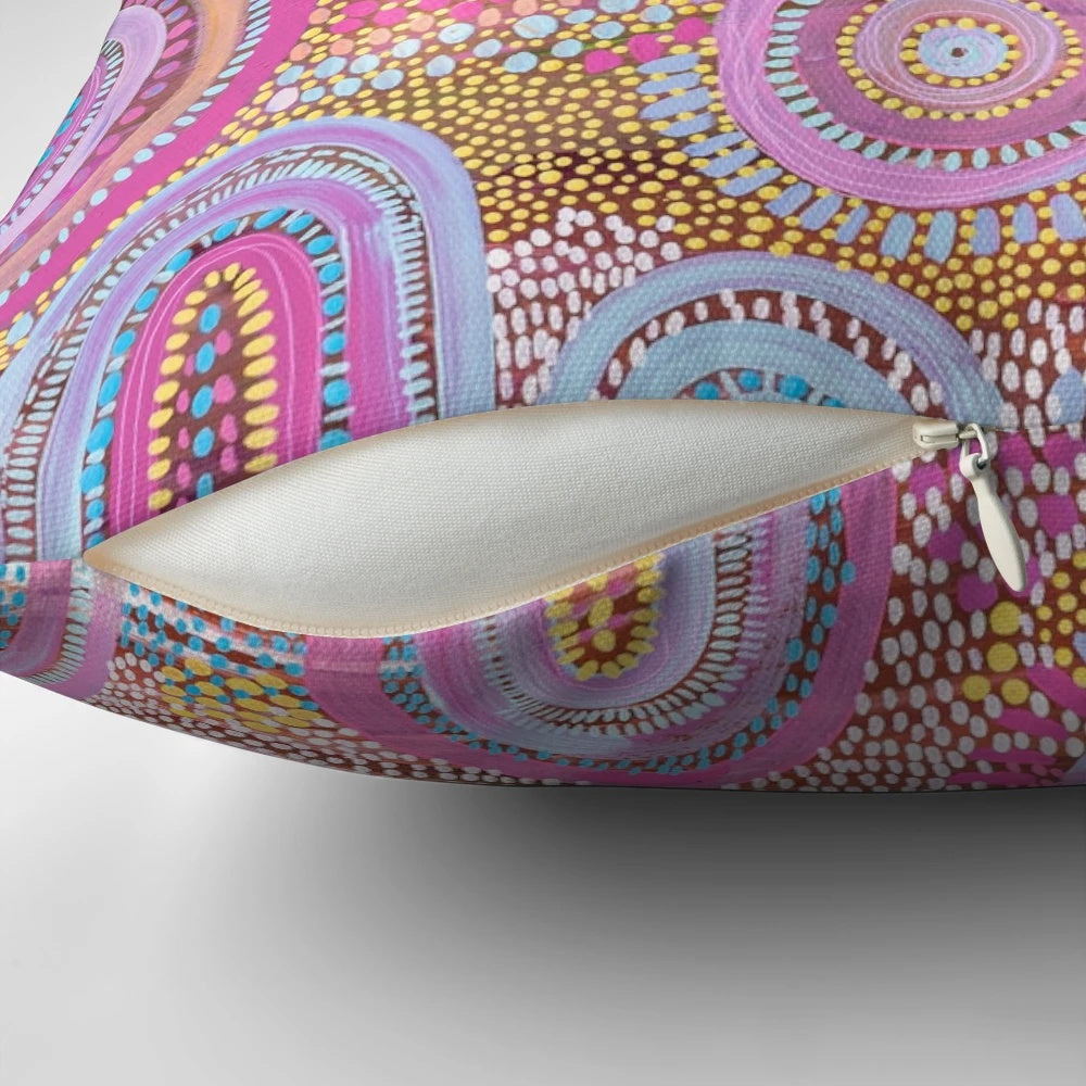 A cozy and decorative pillow featuring a seashell design, perfect for adding a touch of the beach to your home.