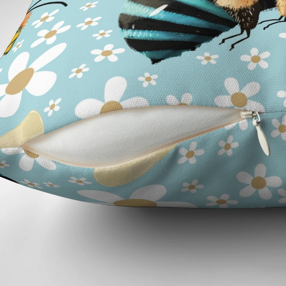 Blue Banded Bee Pillow - Showcase the Unique Charm of this Pollinator