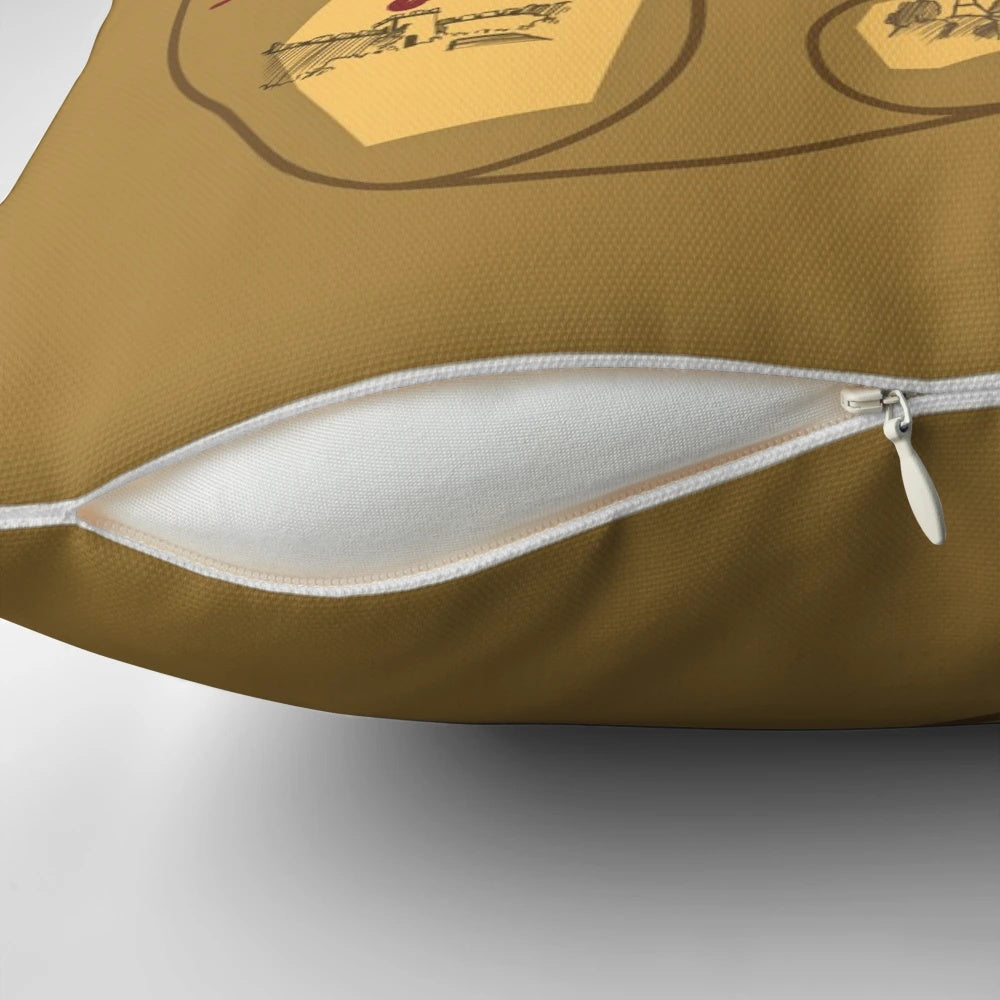 The Witness Boat Map Pillow - Featuring the iconic map from the indie puzzle game