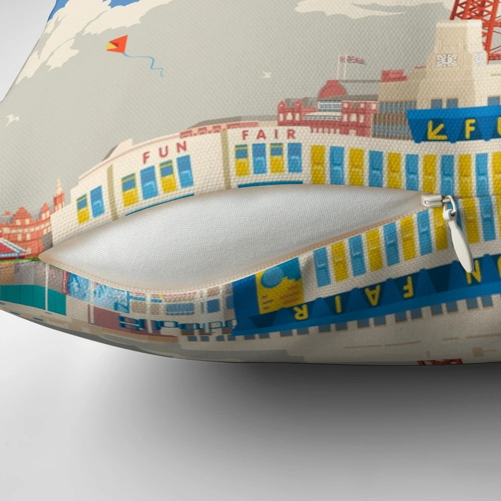 Blackpool Pillow - Capture the Essence of England's Iconic Seaside Destination
