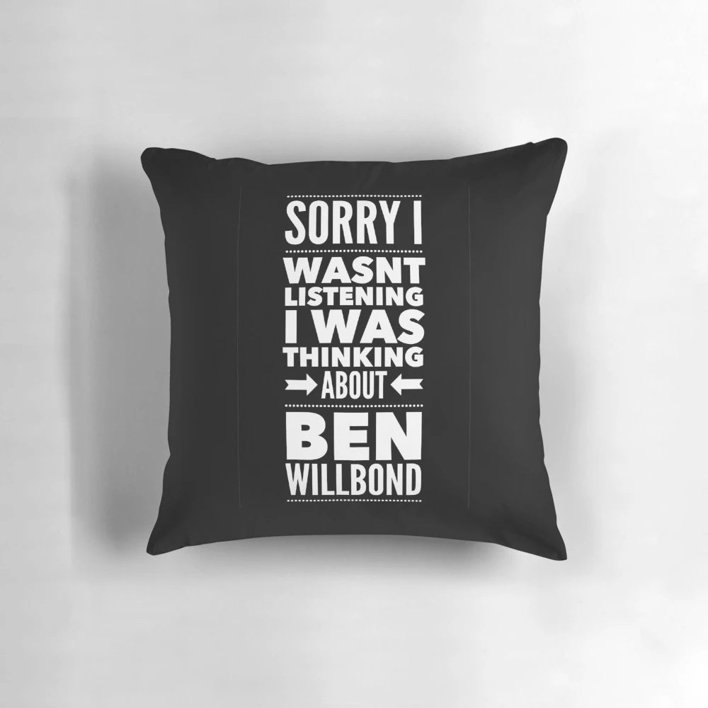 Plush Pillow Featuring Ben Willbond, the Acclaimed British Comedy Actor