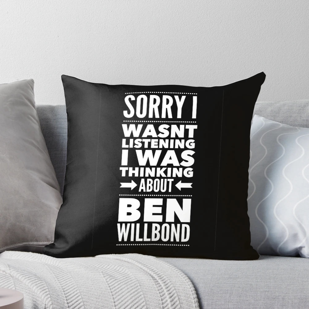 Plush Pillow Featuring Ben Willbond, the Acclaimed British Comedy Actor