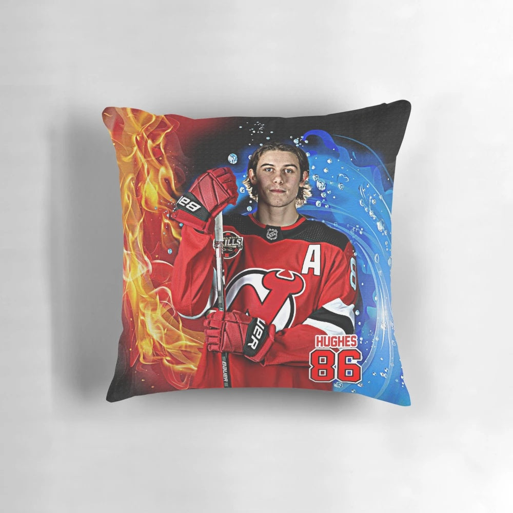 Soft and plush jack hughes pillow