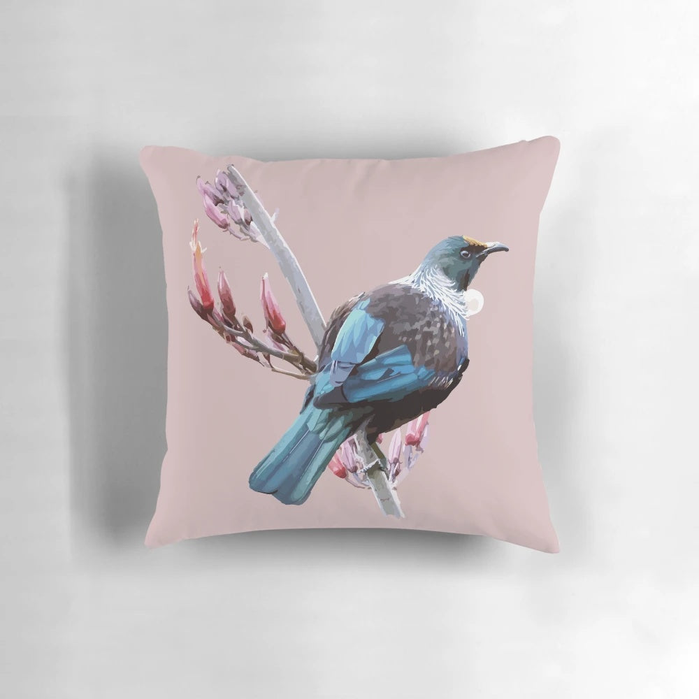 Vibrant image of a Tui bird, a native species of New Zealand