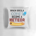 Pillow featuring the moment when a comet becomes a meteor, inspired by the epic tale of the Odyssey.