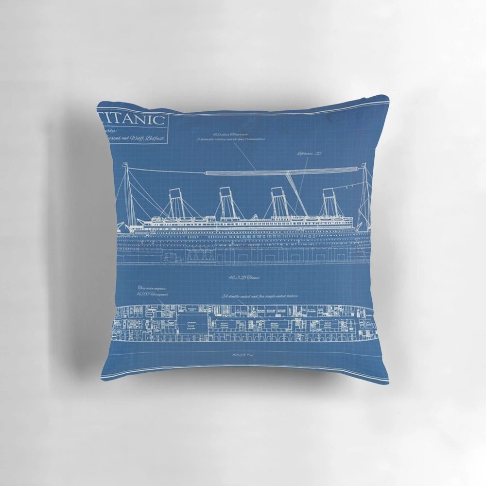 Commemorative RMS Titanic Pillow - Learn Intriguing Titanic Facts