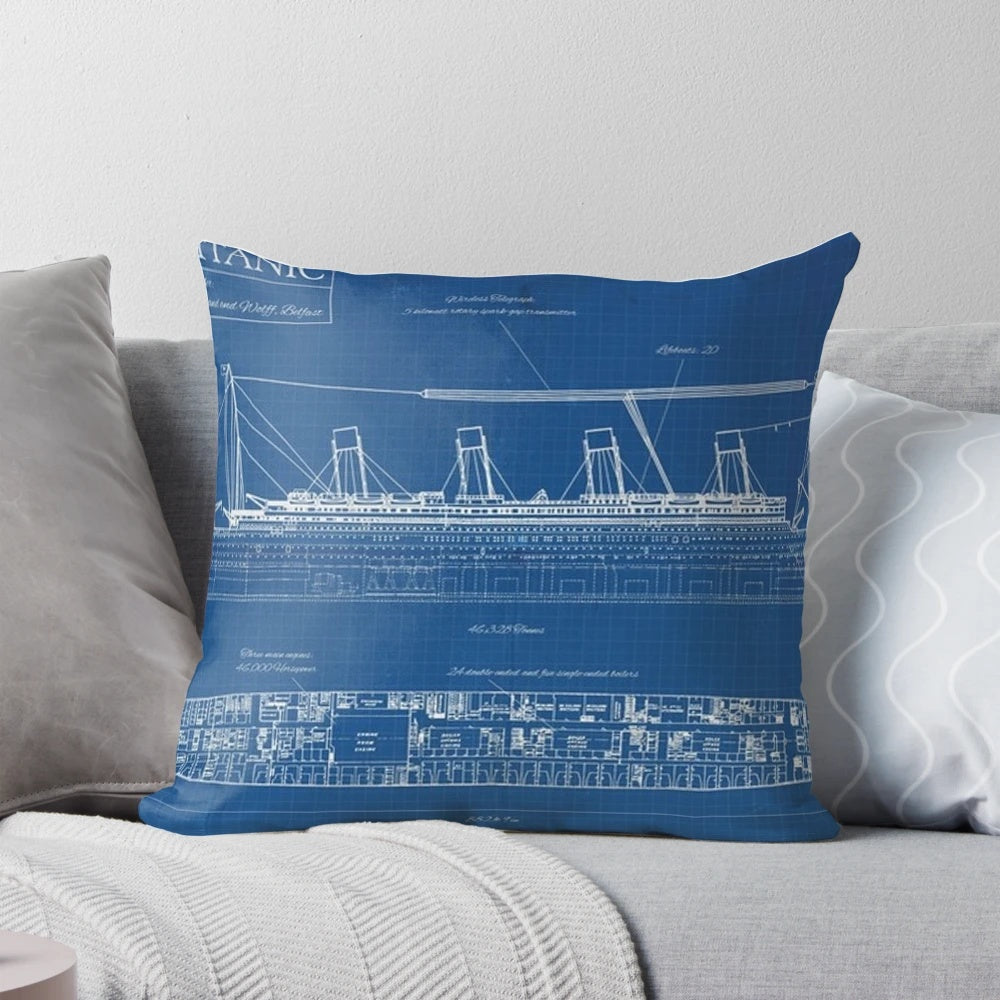 Commemorative RMS Titanic Pillow - Learn Intriguing Titanic Facts